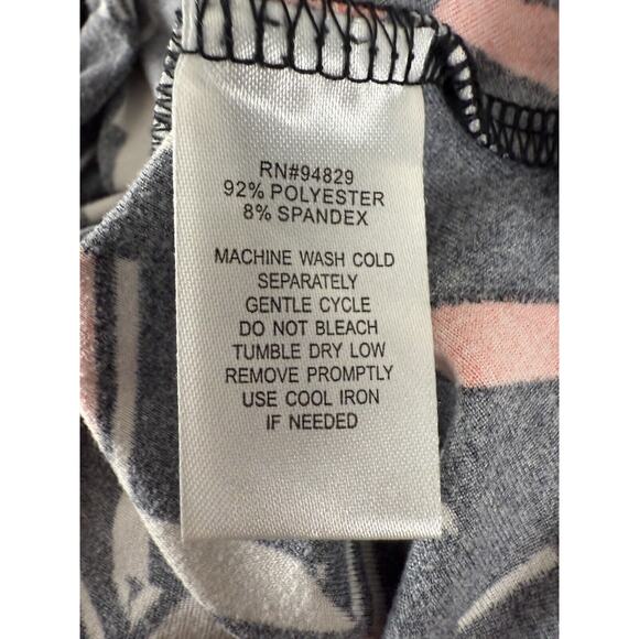 Derek Heart Size S Abstract Fit Flared Mini Dress Sleeveless Pullover Stretch - Picture 9 of 10